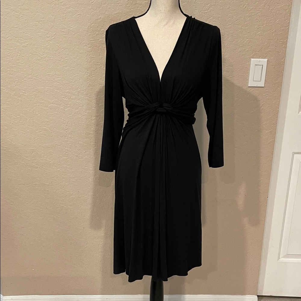 New York & Company Black Long Sleeve Dress